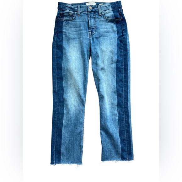 7 for all Mankind Jen7 Ankle Straight 2-Toned Jeans Size 6 - Picture 1 of 7